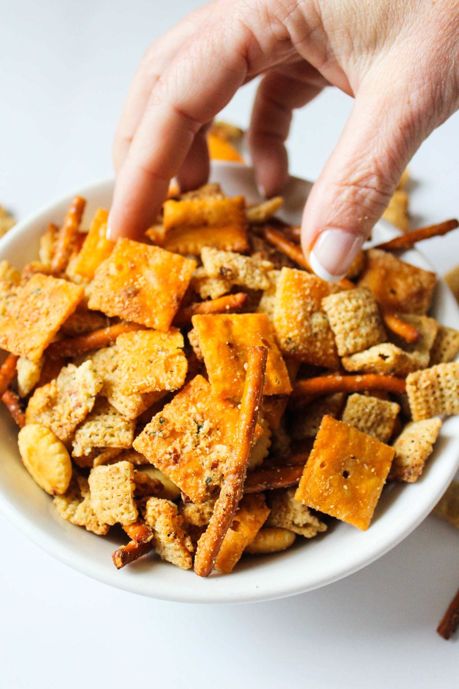 Cheesy Brown Butter Chex Mix Recipe What Molly Made