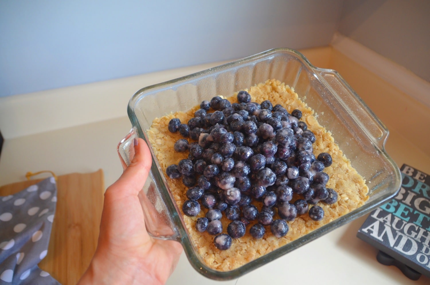 how to make blueberry oatmeal bars