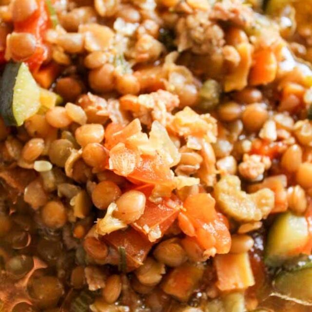 Lentil Soup with Italian Sausage - What Molly Made