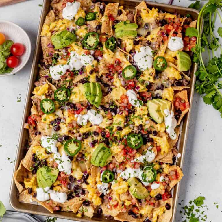 Best Loaded Breakfast Nachos Recipe (Healthy & Easy)