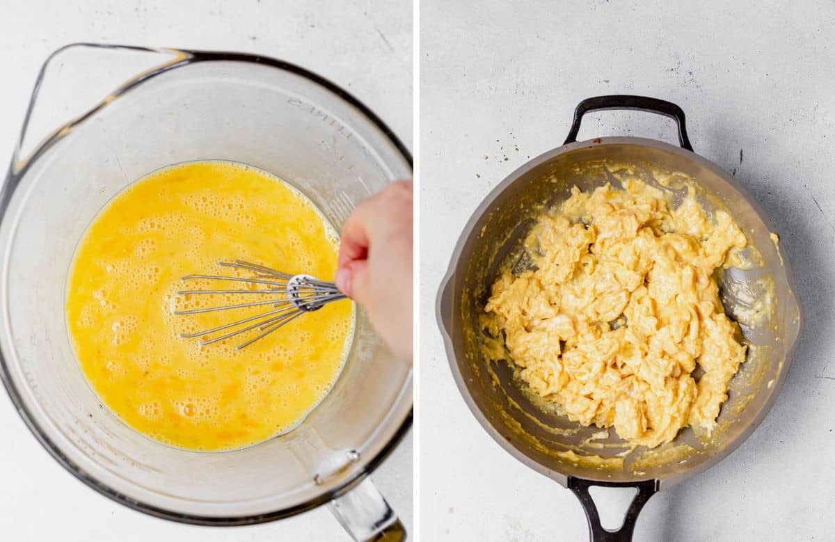 how to scramble eggs