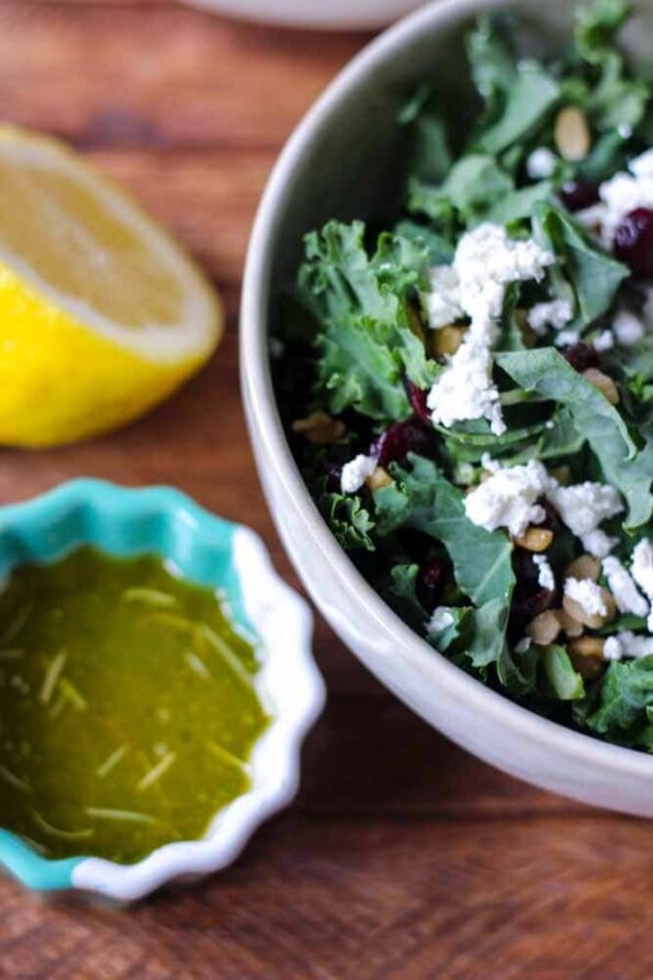 Kale Salad with Goat Cheese What Molly Made