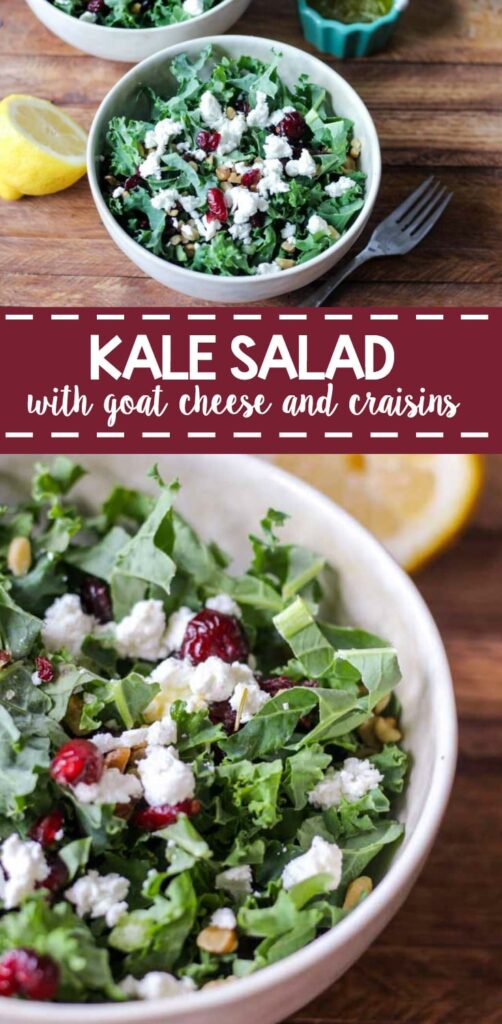 Kale Salad with Goat Cheese What Molly Made