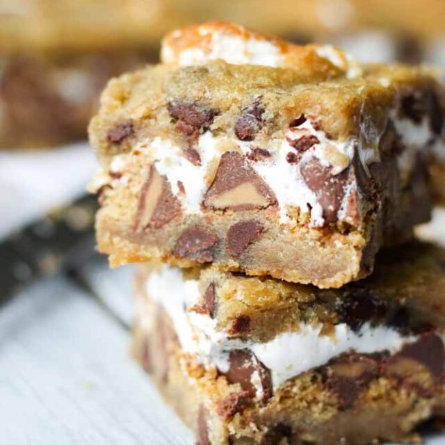 Chocolate Chip Cookie S'mores Bars - What Molly Made