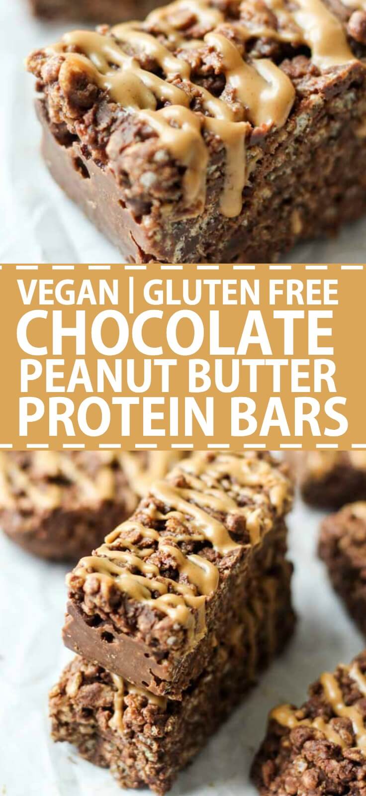 Crunchy, peanut-butter filled protein bars made with the new Kashi® GOLEAN™ Plant Powered Shakes are a sweet and perfect treat for breakfast, a snack, or pre/post workout meal. Plus they're gluten-free and vegan!
