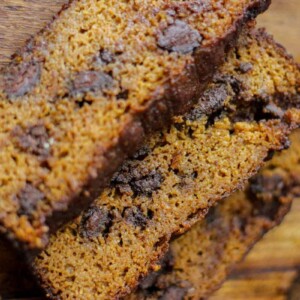 slices of paleo pumpkin bread