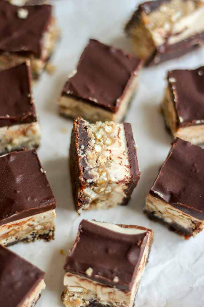 Four Layer Caramel Nougat Brownies | What Molly Made