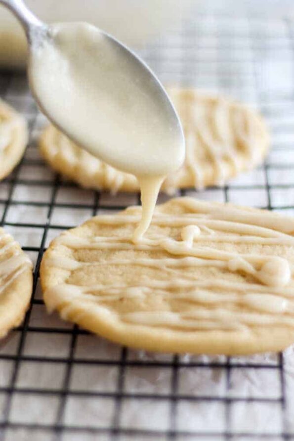 Chewy Maple Sugar Cookies With Maple Syrup Icing