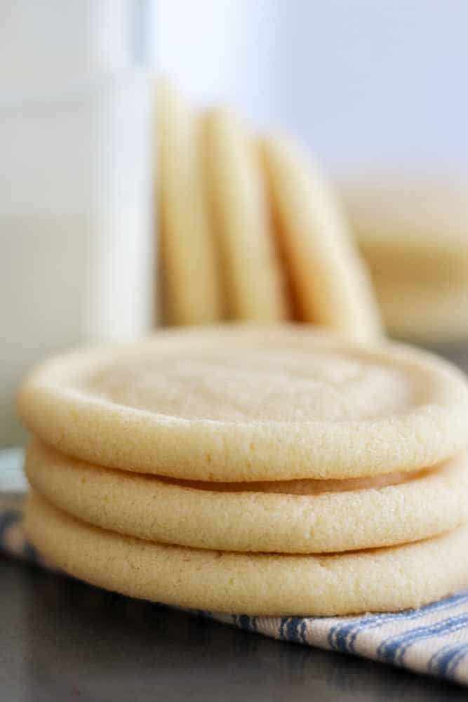 Buttery and sweet, these are the best sugar cookies out there! One bowl and no chilling required, this cookie recipe is so easy to make. 