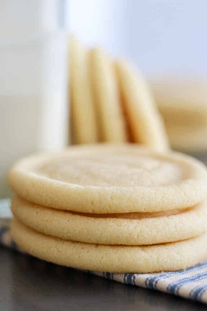 Easy Sugar Cookie Recipe {only 3 ingredients!} - Belly Full