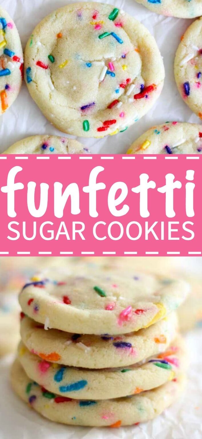 Soft and Chewy Funfetti Sugar Cookies Recipe