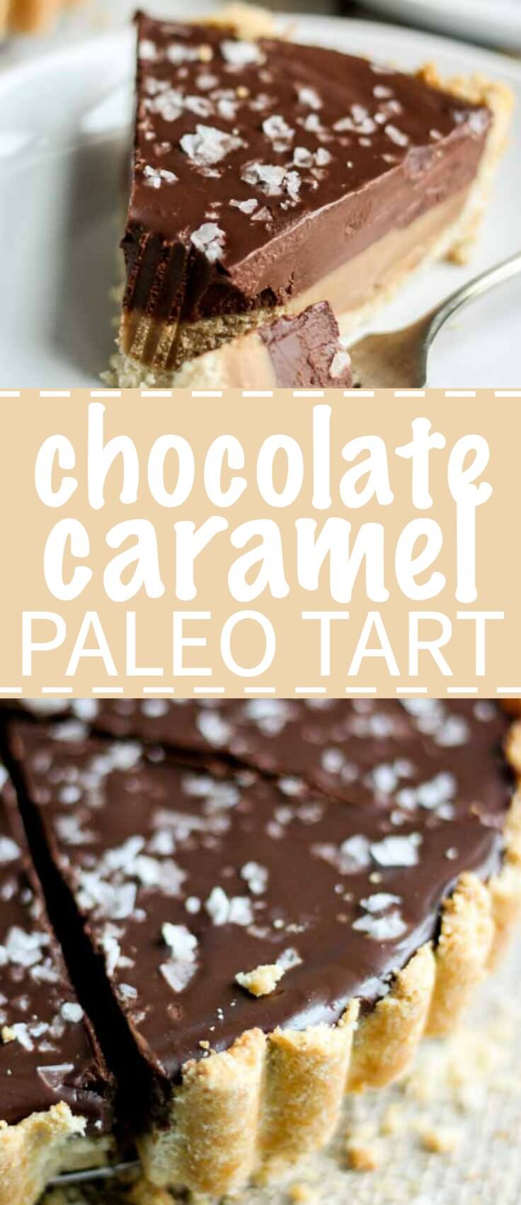 This chocolate caramel tart is paleo, gluten-free and vegan. Aka no refined sugar, no grains no unhealthy fats and yet, it has all the flavor and them some.