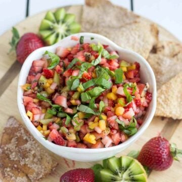 A platter of colorful and refreshing summer appetizers including cold appetizers, light summer appetizers, and fun summer appetizers.