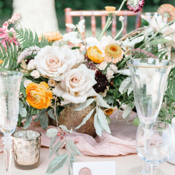 Dusty Blue Styled Wedding Shoot is your must have wedding day decorations inspiration. From wedding hair, wedding centerpieces and wedding flowers to wedding dress, bridesmaid dress and wedding venues, this gorgeous shoot will spark all your wedding ideas! A gorgeous fall wedding is happening now.