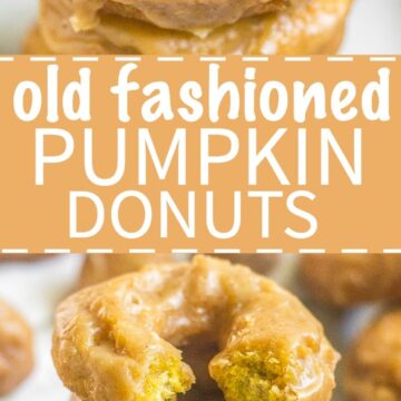 Get ready for these homemade old fashioned pumpkin donuts! They're cake like, filled with pumpkin spice and melt in your mouth. The sour cream and pumpkin puree make for a tasty breakfast recipe. Read more to learn how to make old fashioned pumpkin donuts!