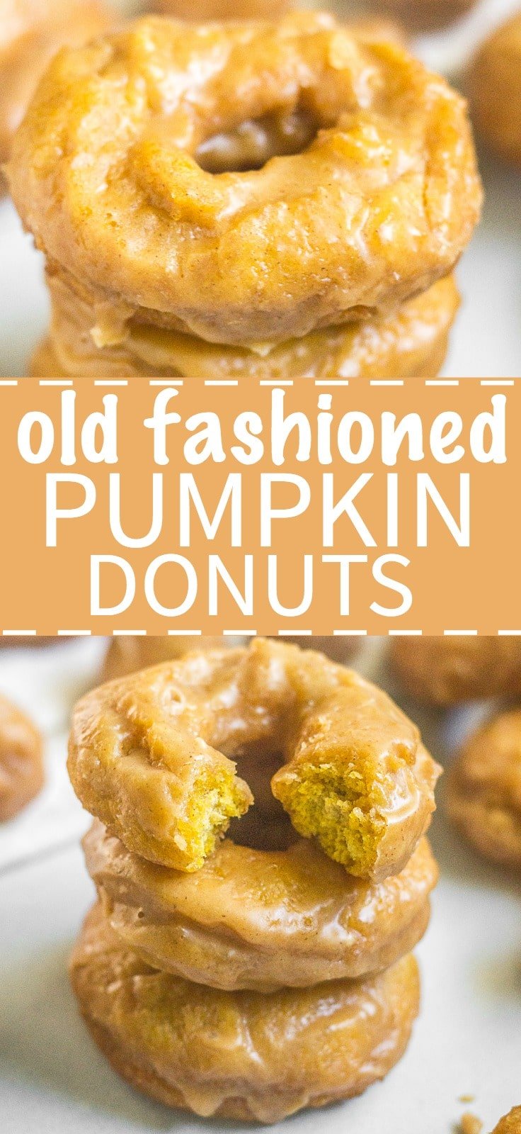 Get ready for these homemade old fashioned pumpkin donuts! They're cake like, filled with pumpkin spice and melt in your mouth. The sour cream and pumpkin puree make for a tasty breakfast recipe. Read more to learn how to make old fashioned pumpkin donuts!