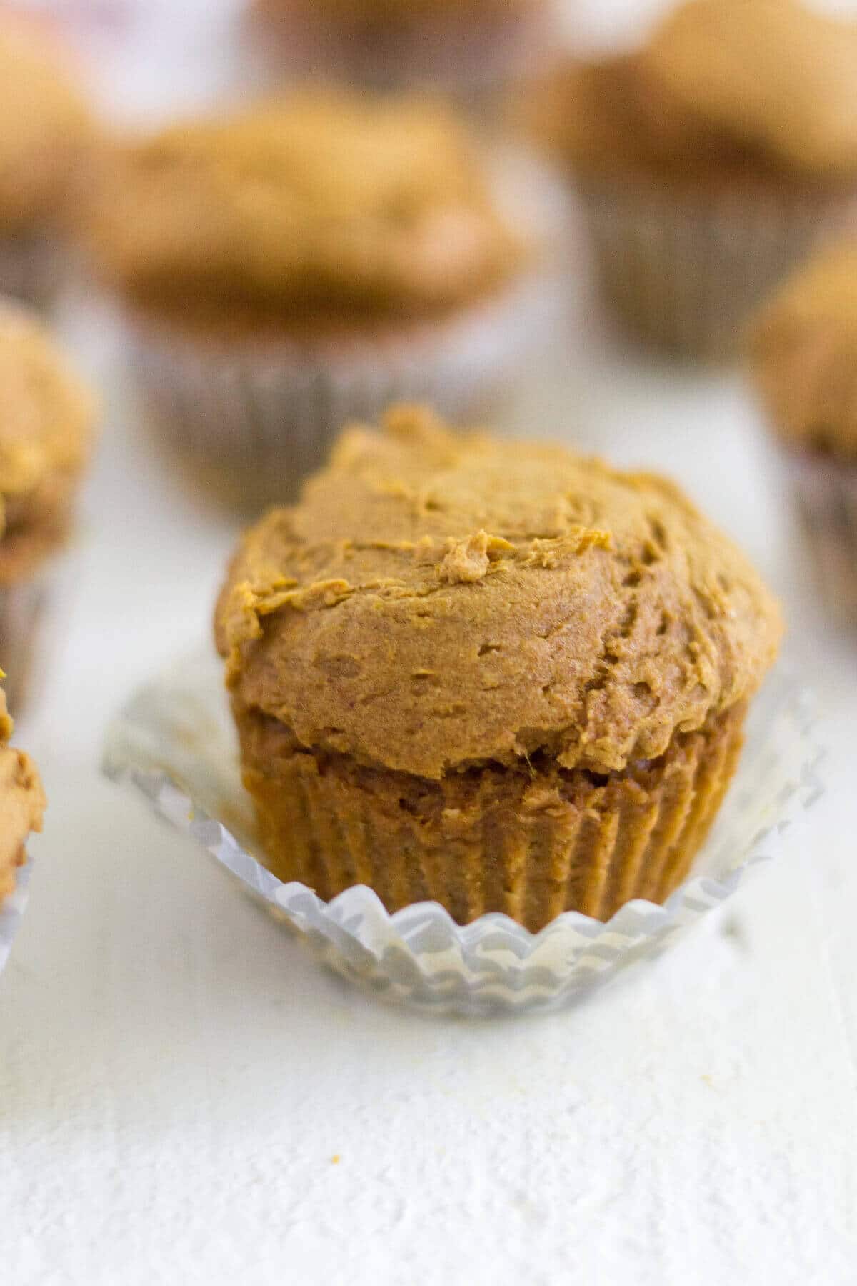 two ingredient pumpkin muffin on a counter