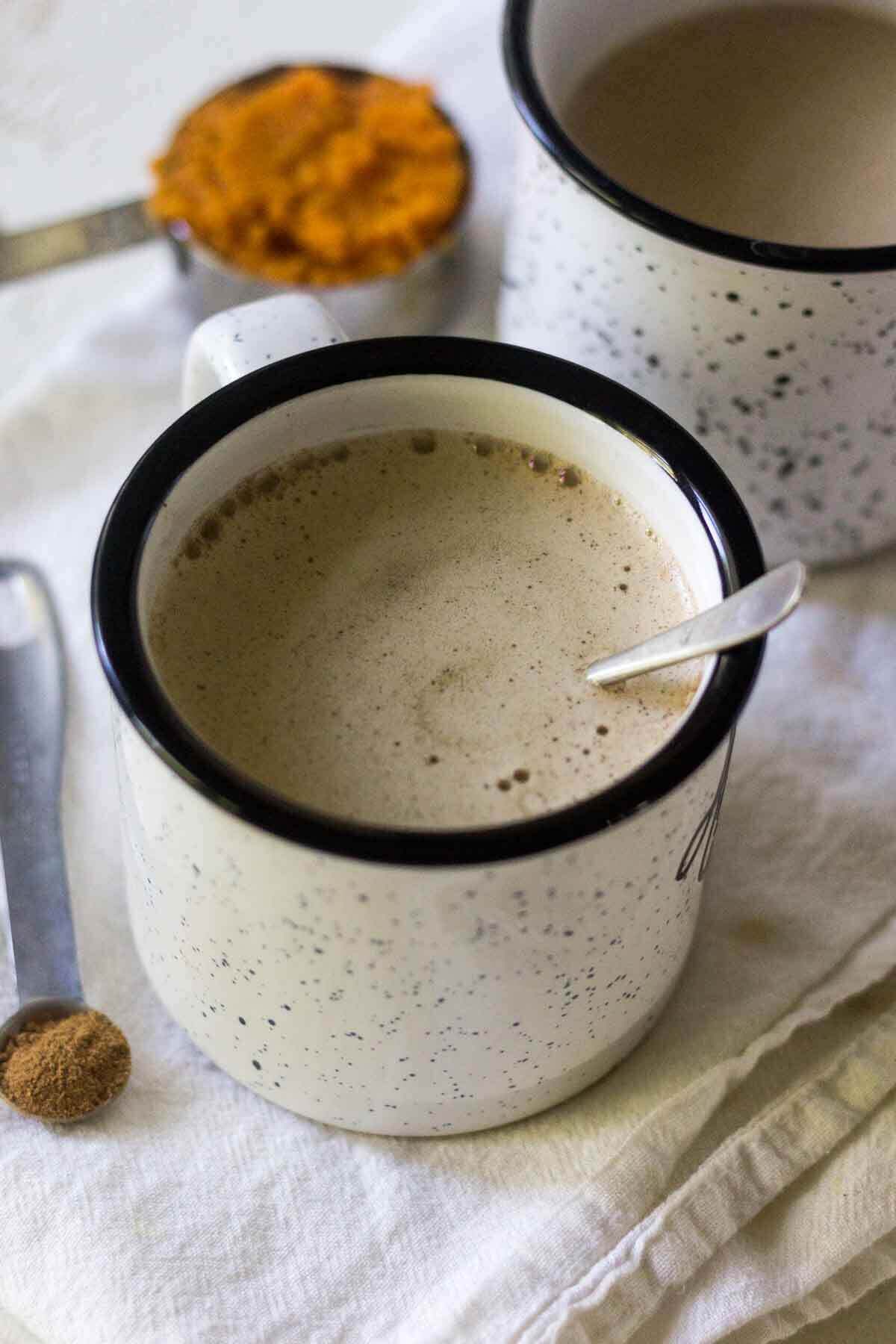 two mugs of Bulletproof coffee