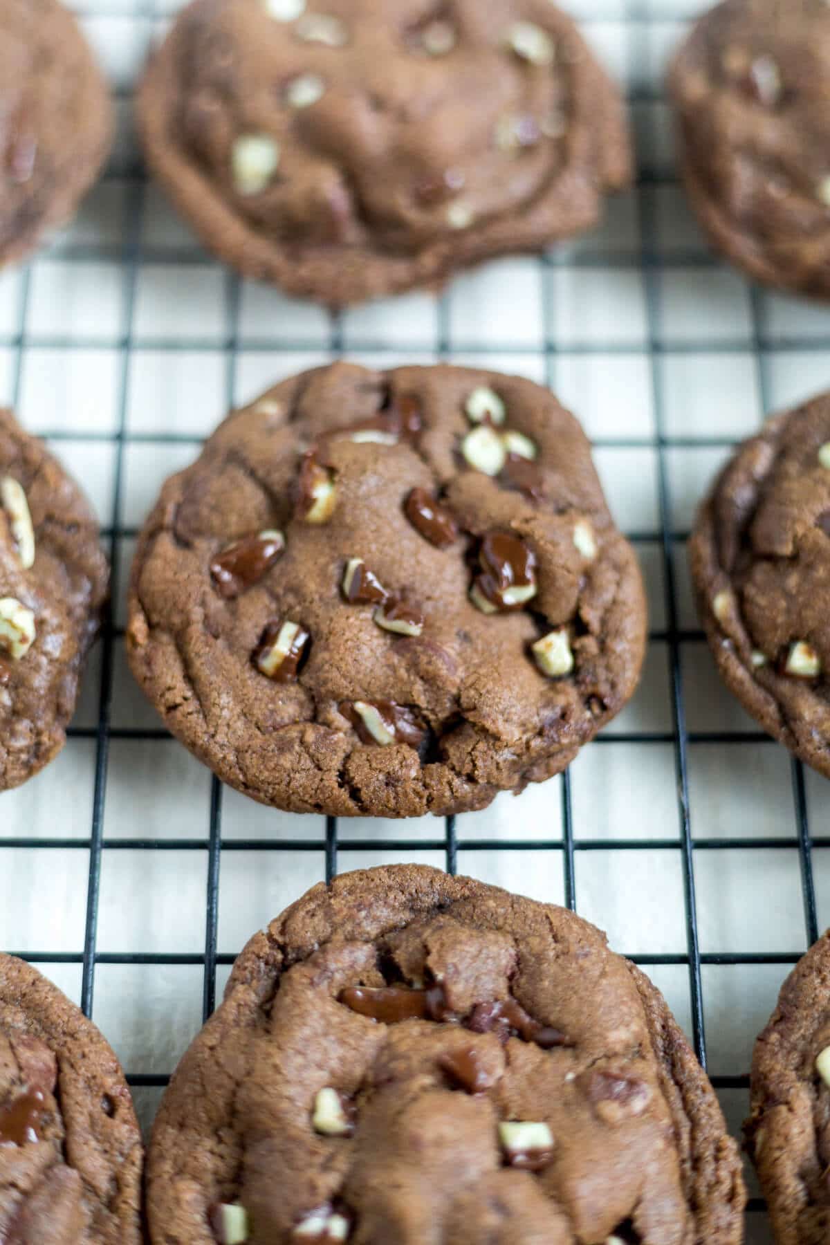 chocolate andes mint cookies