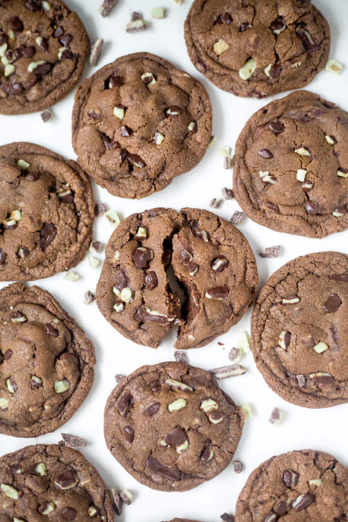 andes mint chocolate chip cookies