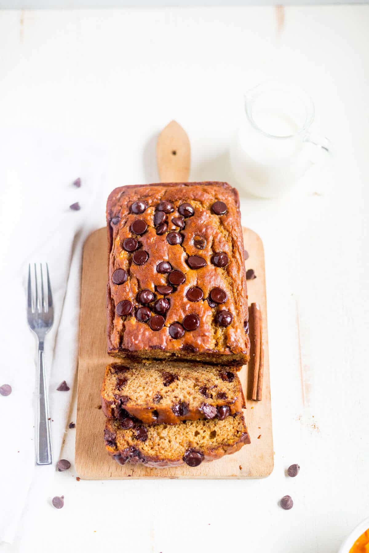 low fat pumpkin banana bread