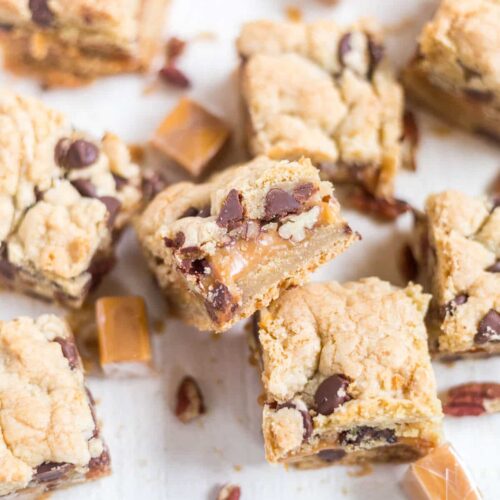 Turtle Cookie Bars | What Molly Made