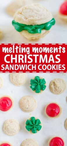 Christmas Melting Moments Sandwich Cookies - What Molly Made