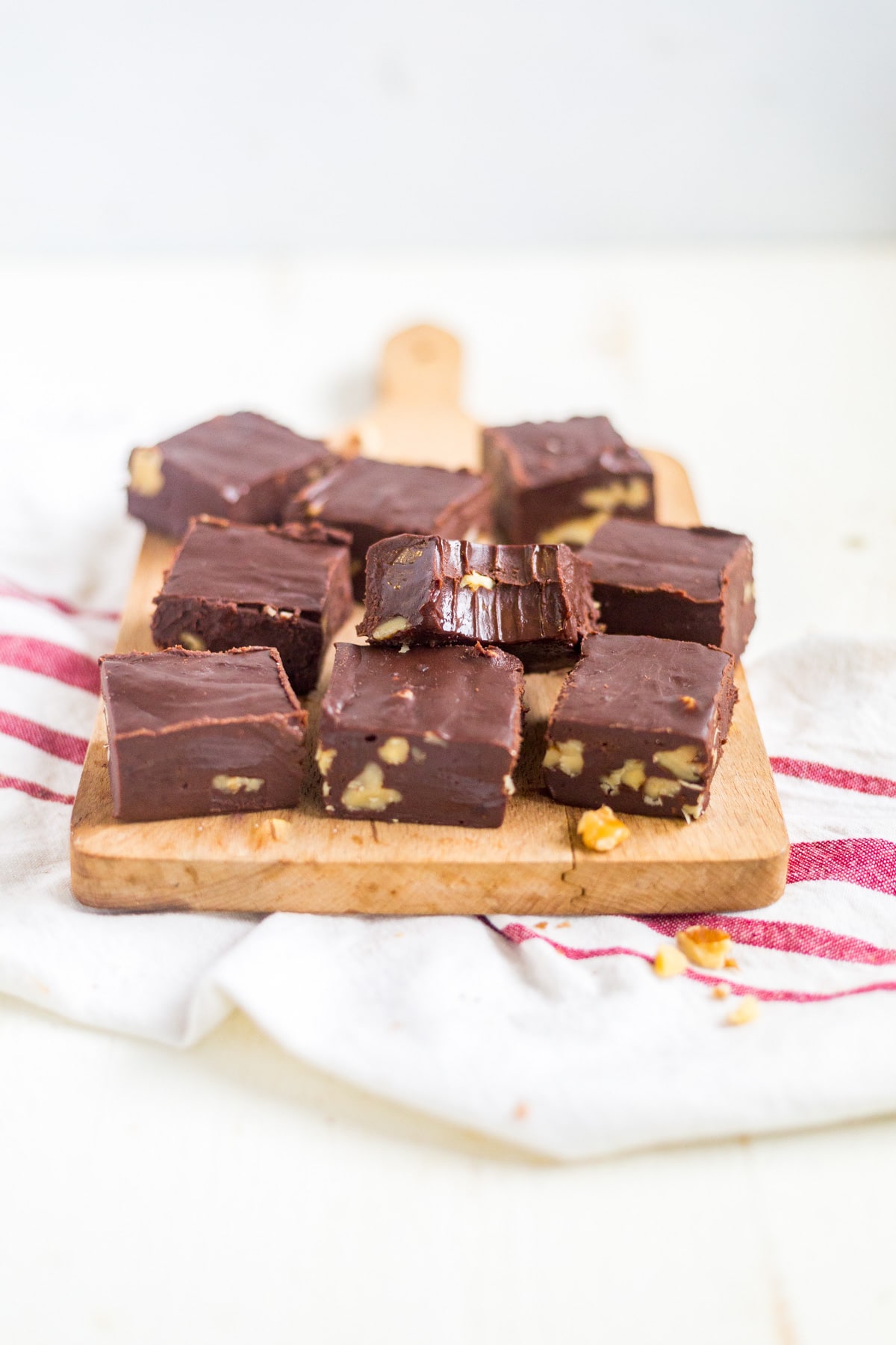 This easy paleo fudge comes together in a few minutes! It's made with coconut oil, coconut milk, honey and cocoa powder so it's dairy free, grain free and refined sugar free, making them a delicious paleo dessert!