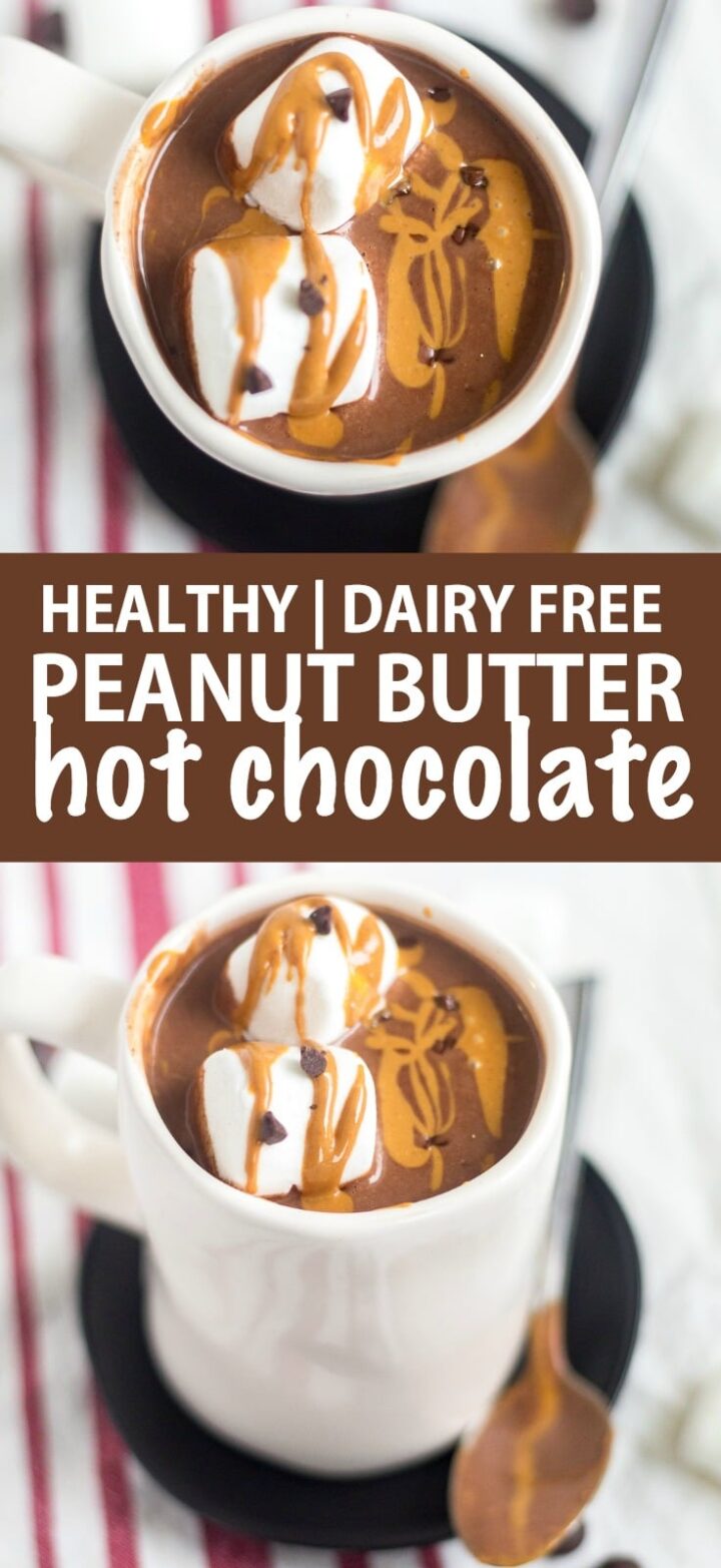 Healthy Peanut Butter Hot Chocolate What Molly Made