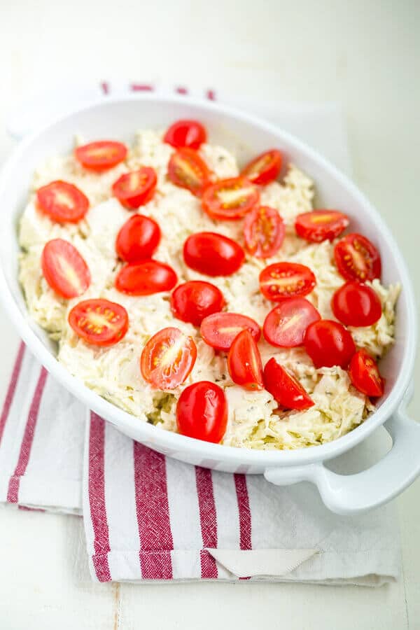 hot caprese dip