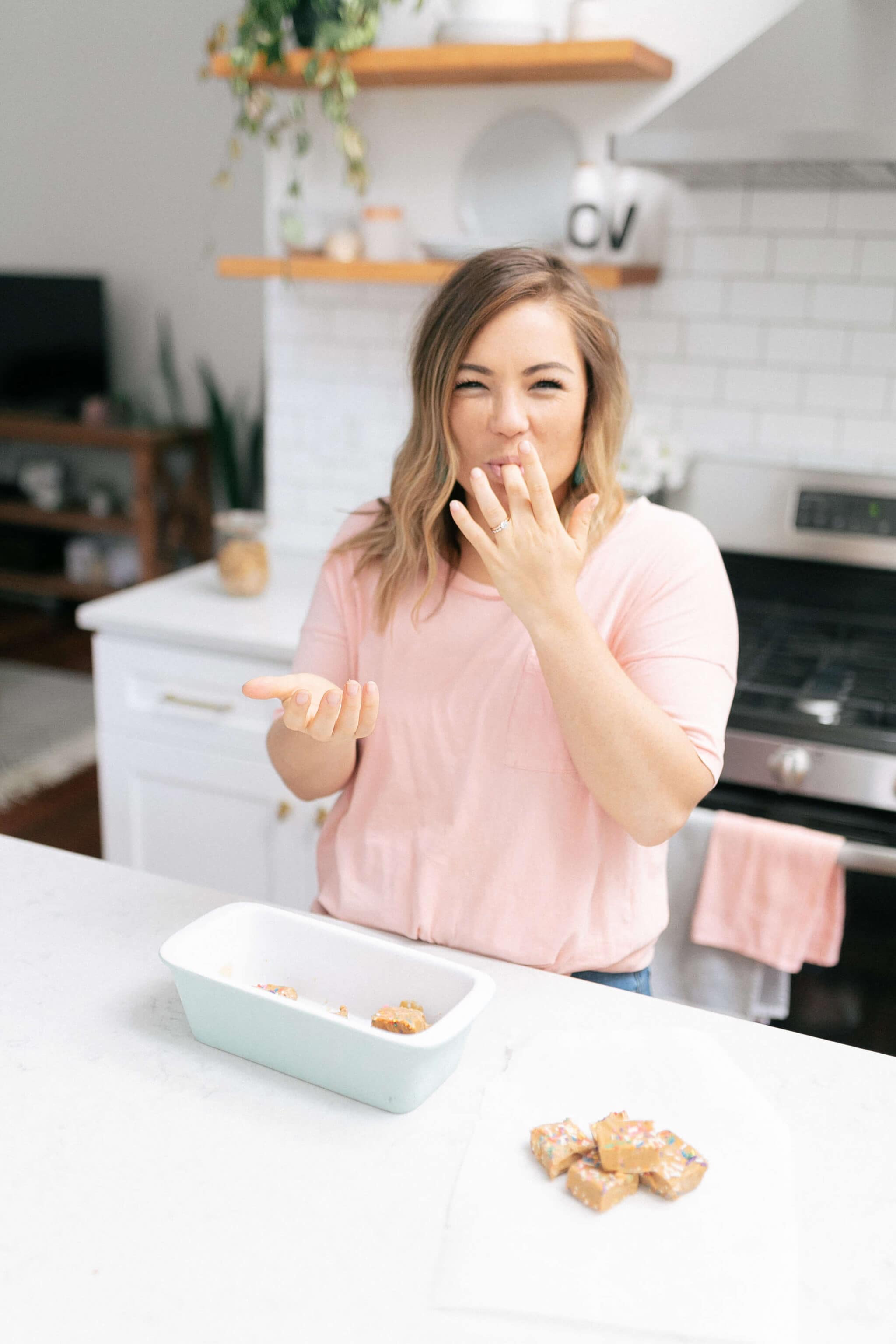 cake batter keto fudge 