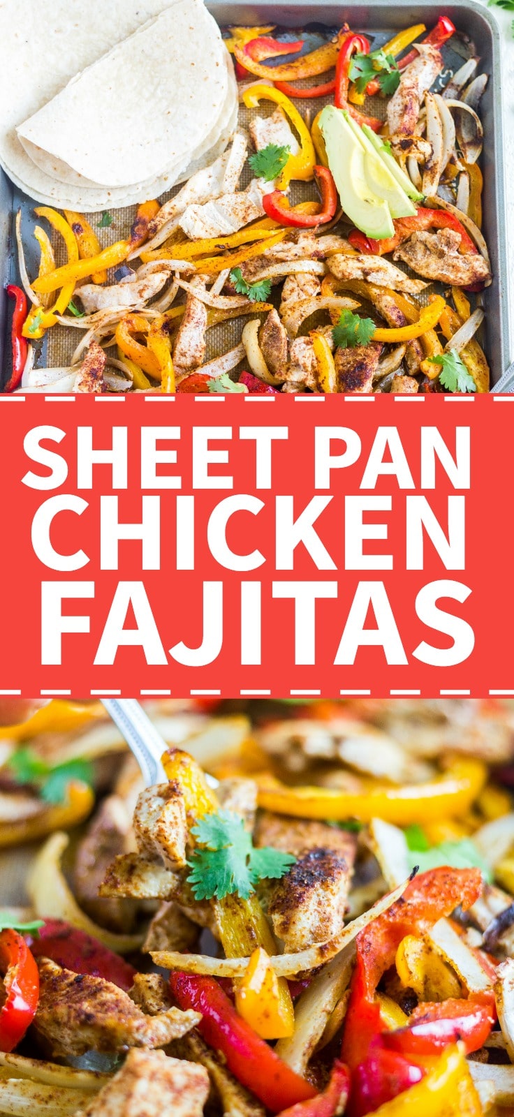 sheet pan chicken fajitas