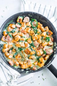 Sweet Potato Gnocchi with Cream Sauce [Paleo | Whole30] | What Molly Made