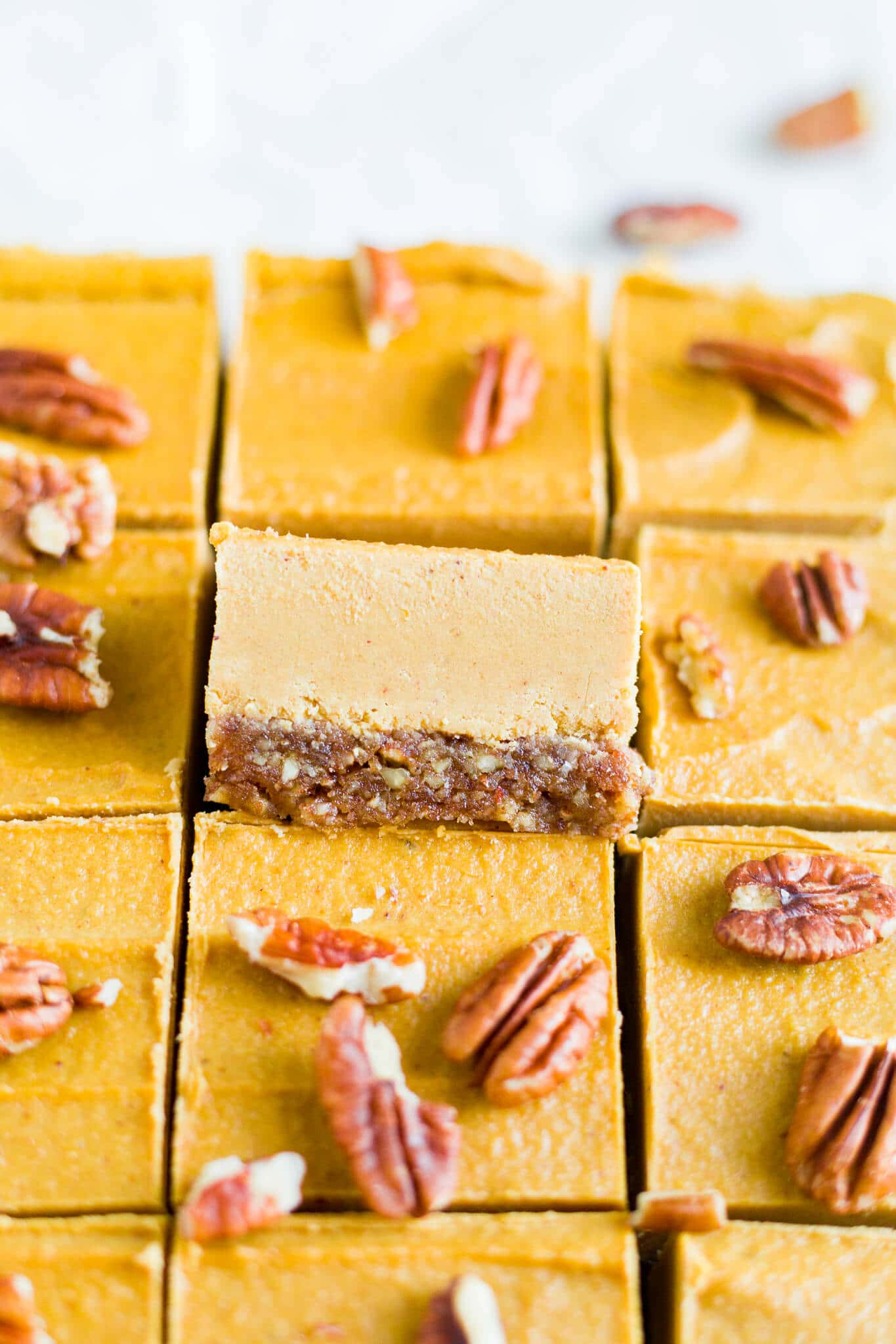 vegan pumpkin cheesecake bars 