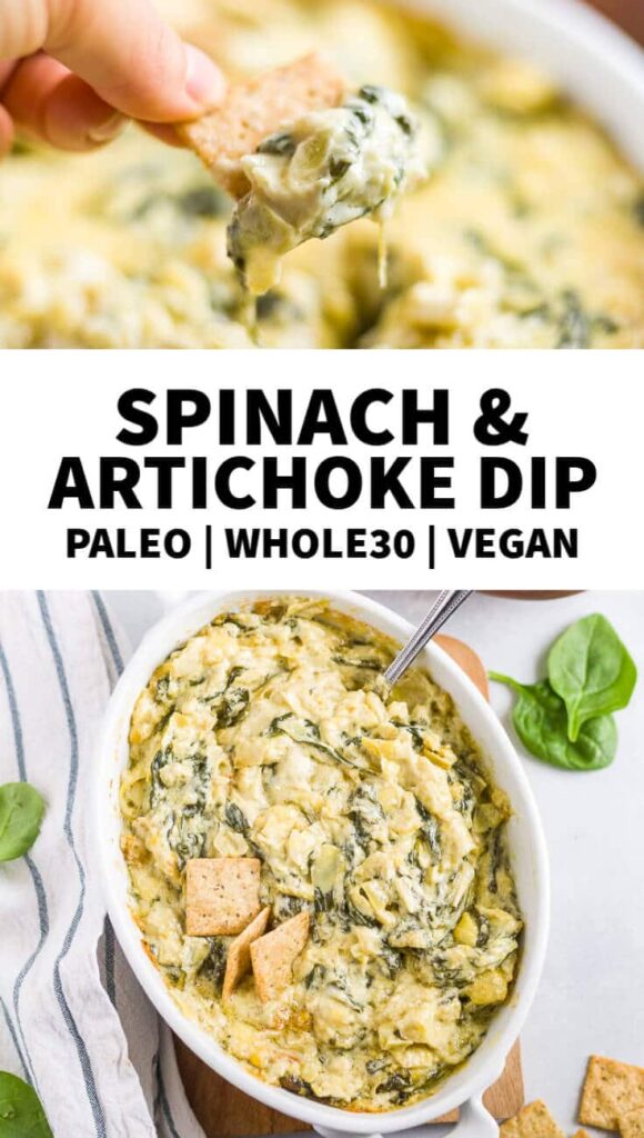 Healthy Spinach Artichoke Dip [Dairy Free] - What Molly Made