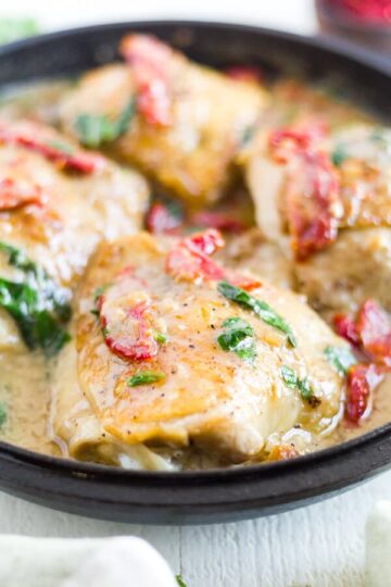 Creamy Tuscan Chicken [Keto | Paleo] | What Molly Made