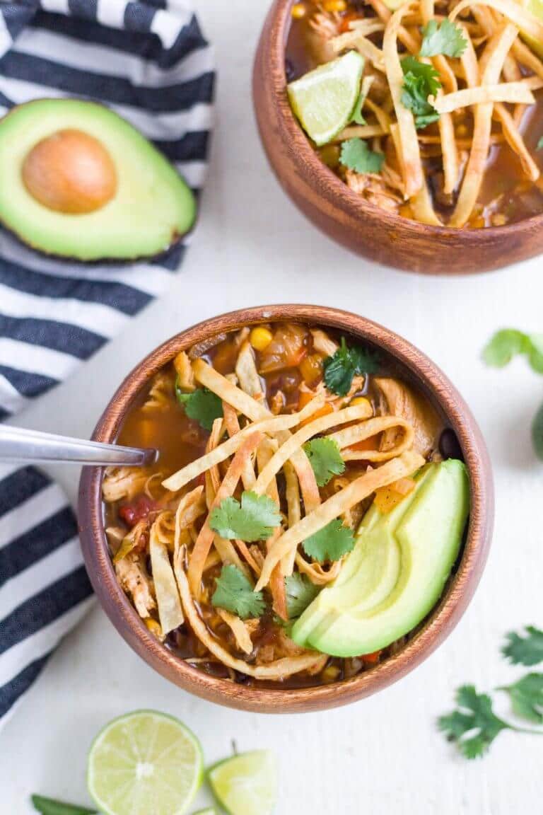 Healthy Chicken Tortilla Soup What Molly Made