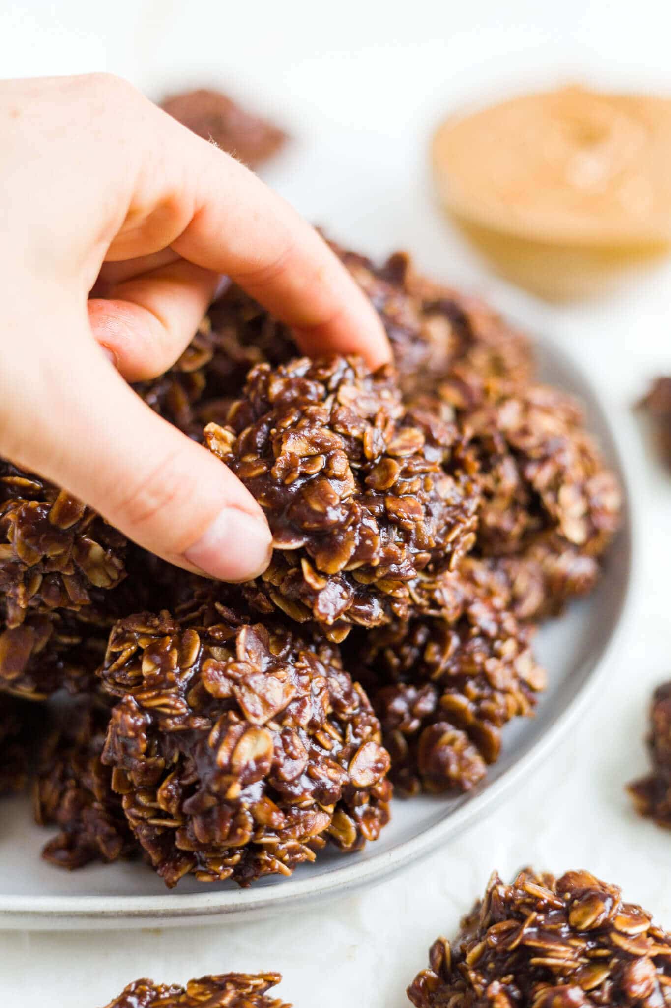 No Bake Chocolate Oatmeal Cookies [Gluten Free Vegan] What Molly Made