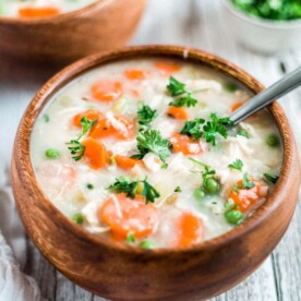 easy creamy chicken rice soup