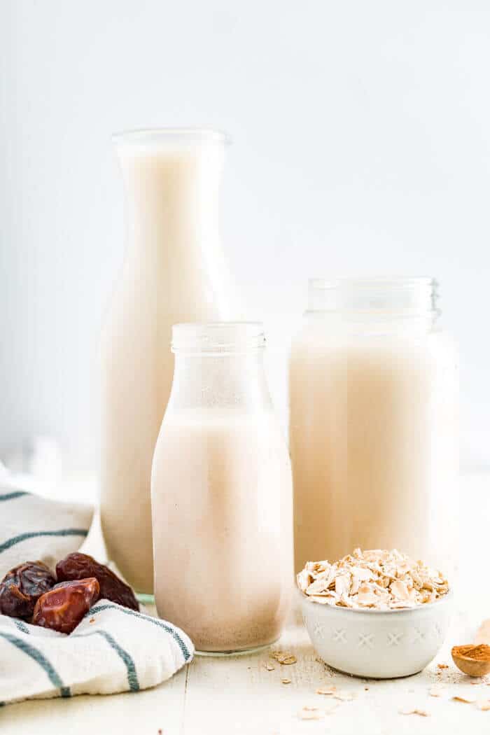 three jars of oat milk recipe