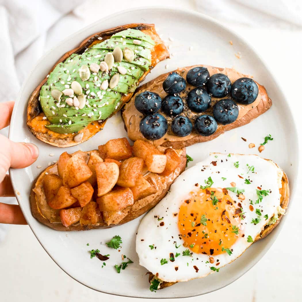 Healthy Sweet Potato Toast 4 Ways - What Molly Made