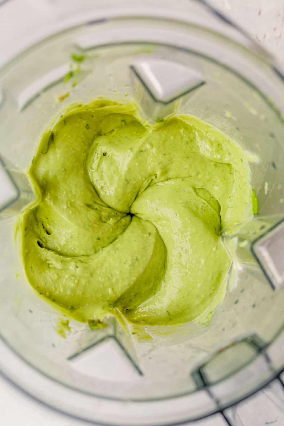 avocado dip in a blender