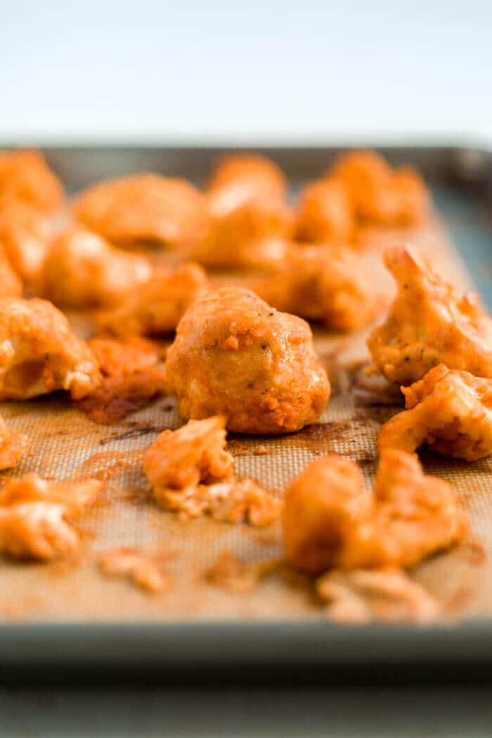 vegan cauliflower buffalo wings