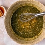 greek seasoning and olive oil mixed in a bowl