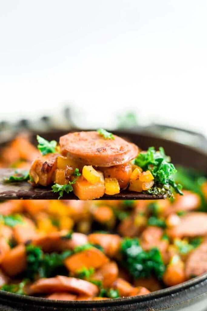 Sweet Potato and Sausage Hash What Molly Made