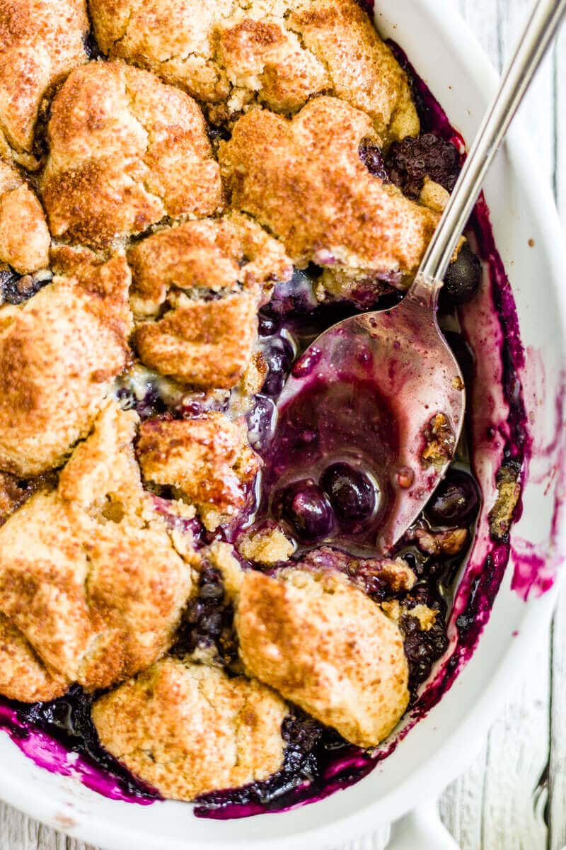 paleo blueberry cobbler recipe