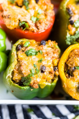 Easy Turkey Taco Stuffed Peppers Recipe