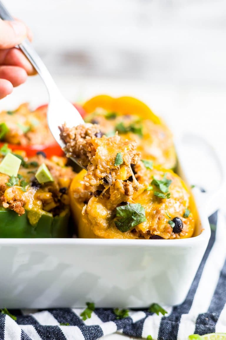 Easy Turkey Taco Stuffed Peppers Recipe