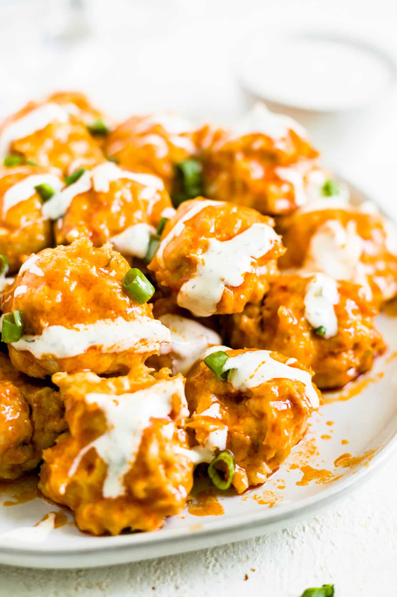 buffalo chicken meatballs keto