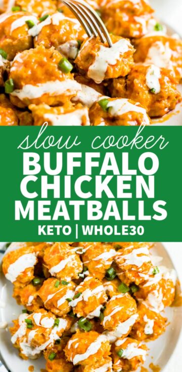 Slow Cooker Buffalo Chicken Meatballs [Keto | Gluten Free] - What Molly ...